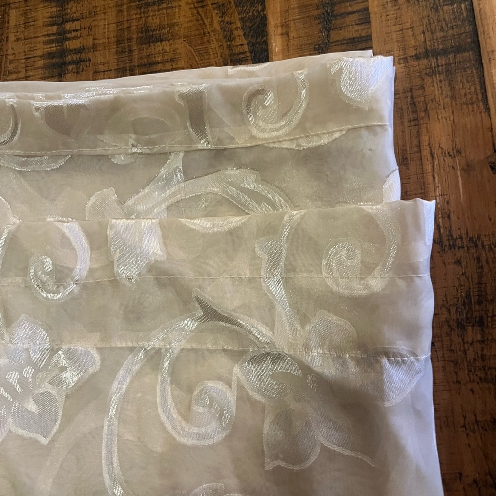 Elegant tan Sheer Curtains